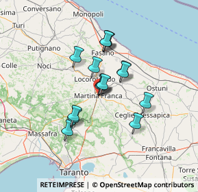 Mappa Via Giulio Recupero, 74015 Martina Franca TA, Italia (10.85067)