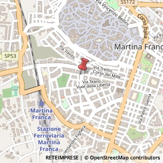 Mappa Via G. Fanelli, 14, 74015 Martina Franca, Taranto (Puglia)