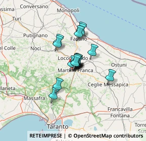 Mappa Via S. Maria Mazzarello, 74015 Martina Franca TA, Italia (7.68176)