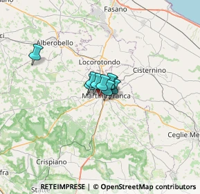 Mappa Via S. Maria Mazzarello, 74015 Martina Franca TA, Italia (2.51667)