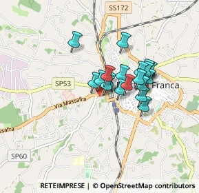 Mappa Via S. Maria Mazzarello, 74015 Martina Franca TA, Italia (0.6655)