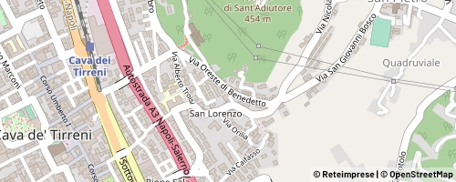 Mappa Cava de' Tirreni