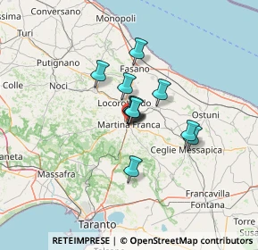 Mappa Via Armando Micoli, 74015 Martina Franca TA, Italia (8.35455)