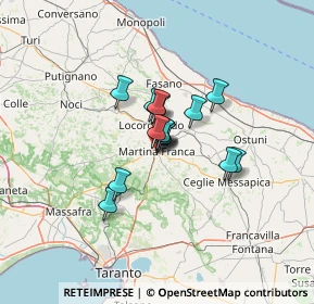 Mappa Via Armando Micoli, 74015 Martina Franca TA, Italia (8.046)