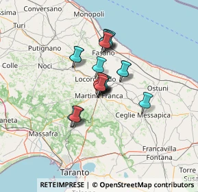 Mappa Via Armando Micoli, 74015 Martina Franca TA, Italia (9.21)