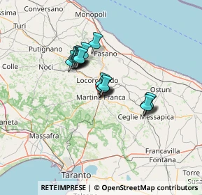 Mappa Via Armando Micoli, 74015 Martina Franca TA, Italia (10.439)