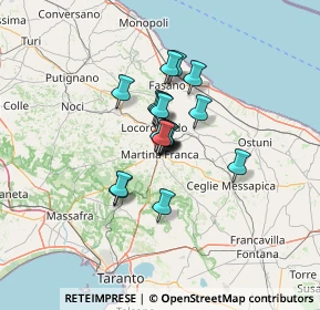 Mappa Via Armando Micoli, 74015 Martina Franca TA, Italia (8.05167)