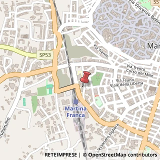 Mappa Viale della Stazione, 13, 74015 Martina Franca, Taranto (Puglia)