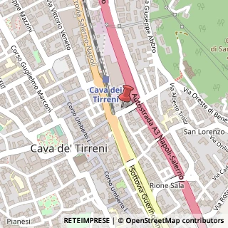 Mappa Via Pasquale Atenolfi, 42-46, 84013 Cava de' Tirreni, Salerno (Campania)