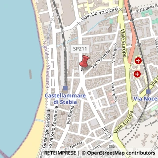 Mappa Via Renato Rajola, n.12, 80053 Castellammare di Stabia, Napoli (Campania)