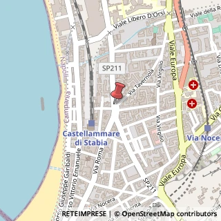Mappa Piazza Spartaco, 14, 80053 Castellammare di Stabia, Napoli (Campania)