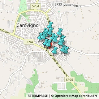 Mappa Via G. Passavalle, 72012 Carovigno BR, Italia (0.2385)