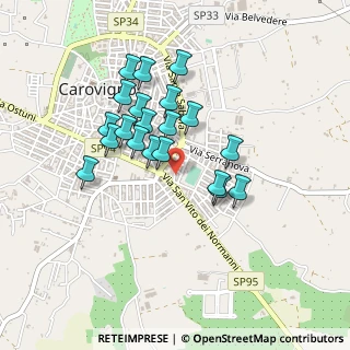 Mappa Via G. Passavalle, 72012 Carovigno BR, Italia (0.4035)