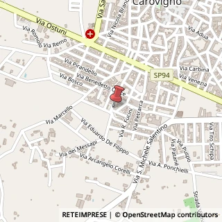 Mappa Via D. Alighieri, 75, 72012 Carovigno, Brindisi (Puglia)