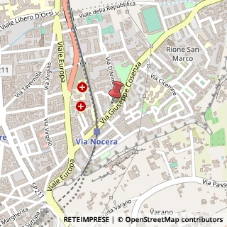 Mappa Via Giuseppe Cosenza, 188, 80053 Castellammare di Stabia, Napoli (Campania)
