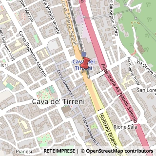 Mappa Corso Principe Amedeo, 33, 84013 Cava de' Tirreni, Salerno (Campania)