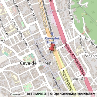 Mappa Via XXV Luglio, 160, 84013 Cava de' Tirreni, Salerno (Campania)
