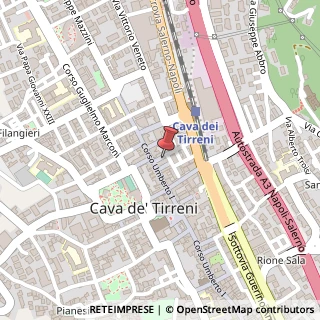 Mappa Palazzo Rizzo de' Italia, Via Andrea Sorrentino, 16, 84013 Cava de' Tirreni SA, Italia, 84013 Cava de' Tirreni, Salerno (Campania)