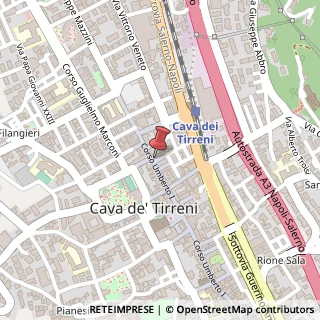 Mappa Via Andrea Sorrentino,  5, 84013 Cava de' Tirreni, Salerno (Campania)