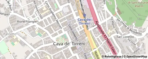 Mappa Cava de’ Tirreni