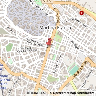 Mappa Corso Italia, 100, 74015 Martina Franca, Taranto (Puglia)