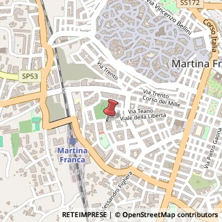 Mappa Via della Libertà, 109/111/113, 74015, 74015 Martina Franca, Taranto (Puglia)