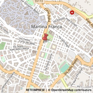 Mappa Piazza crispi francesco 3, 74015 Martina Franca, Taranto (Puglia)