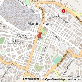 Mappa Via Paolo Motolese, 1, 74015 Martina Franca, Taranto (Puglia)