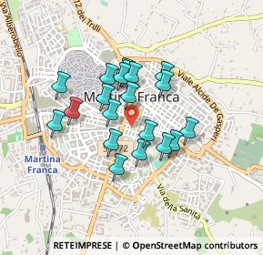 Mappa Via Fischietti Francesco, 74015 Martina Franca TA, Italia (0.359)