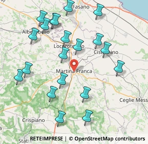 Mappa Via Fischietti Francesco, 74015 Martina Franca TA, Italia (9.5455)