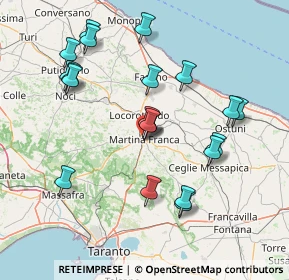 Mappa Via Fischietti Francesco, 74015 Martina Franca TA, Italia (16.726)