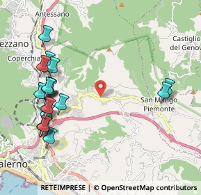 Mappa Via di Ogliara, 84135 Salerno SA, Italia (2.5835)