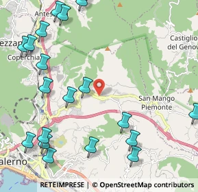 Mappa Via di Ogliara, 84135 Salerno SA, Italia (3.08)