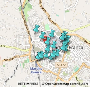 Mappa Via Gioacchino Rossini, 74015 Martina Franca TA, Italia (0.3635)