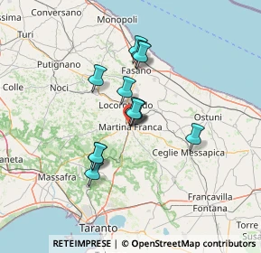 Mappa Via Serramancone, 74015 Martina Franca TA, Italia (10.85)