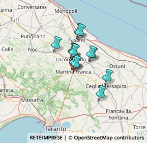 Mappa Via Serramancone, 74015 Martina Franca TA, Italia (8.47077)