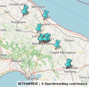 Mappa Via Ostuni, 74015 Martina Franca TA, Italia (13.49636)