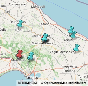 Mappa Via Ostuni, 74015 Martina Franca TA, Italia (15.40615)