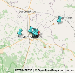 Mappa Via Ostuni, 74015 Martina Franca TA, Italia (1.7)