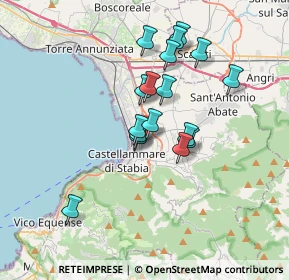 Mappa Via Alessandro Volta, 80053 Castellammare di Stabia NA, Italia (3.07765)