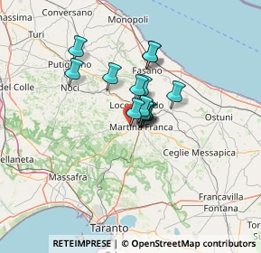 Mappa Via Mottola Km. 2, 74015 Martina Franca TA, Italia (8.40357)