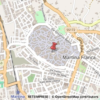 Mappa Via Paolo Chiara, 6, 74015 Martina Franca, Taranto (Puglia)