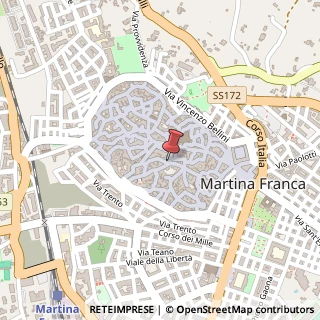 Mappa Via Domenico Cirillo, 1/A, 74015 Martina Franca, Taranto (Puglia)