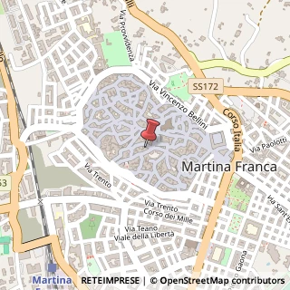 Mappa Via Torquato Tasso, 36, 74015 Martina Franca, Taranto (Puglia)