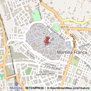 Mappa Via Torquato Tasso, 5, 74015 Martina Franca, Taranto (Puglia)