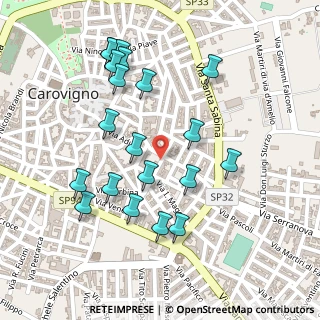 Mappa Via Damiano Chiesa, 72012 Carovigno BR, Italia (0.272)