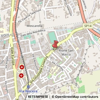 Mappa Via Giuseppe Cosenza, 208, 80053 Castellammare di Stabia, Napoli (Campania)