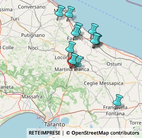 Mappa Via Camillo Benso Conte di Cavour, 74015 Martina Franca TA, Italia (13.07231)
