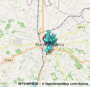 Mappa Via Camillo Benso Conte di Cavour, 74015 Martina Franca TA, Italia (0.87273)
