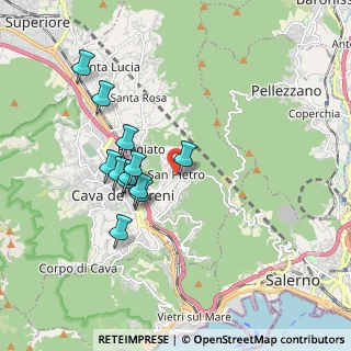 Mappa Largo Monsignor F. Genovese, 84013 Cava de' Tirreni SA, Italia (1.73417)